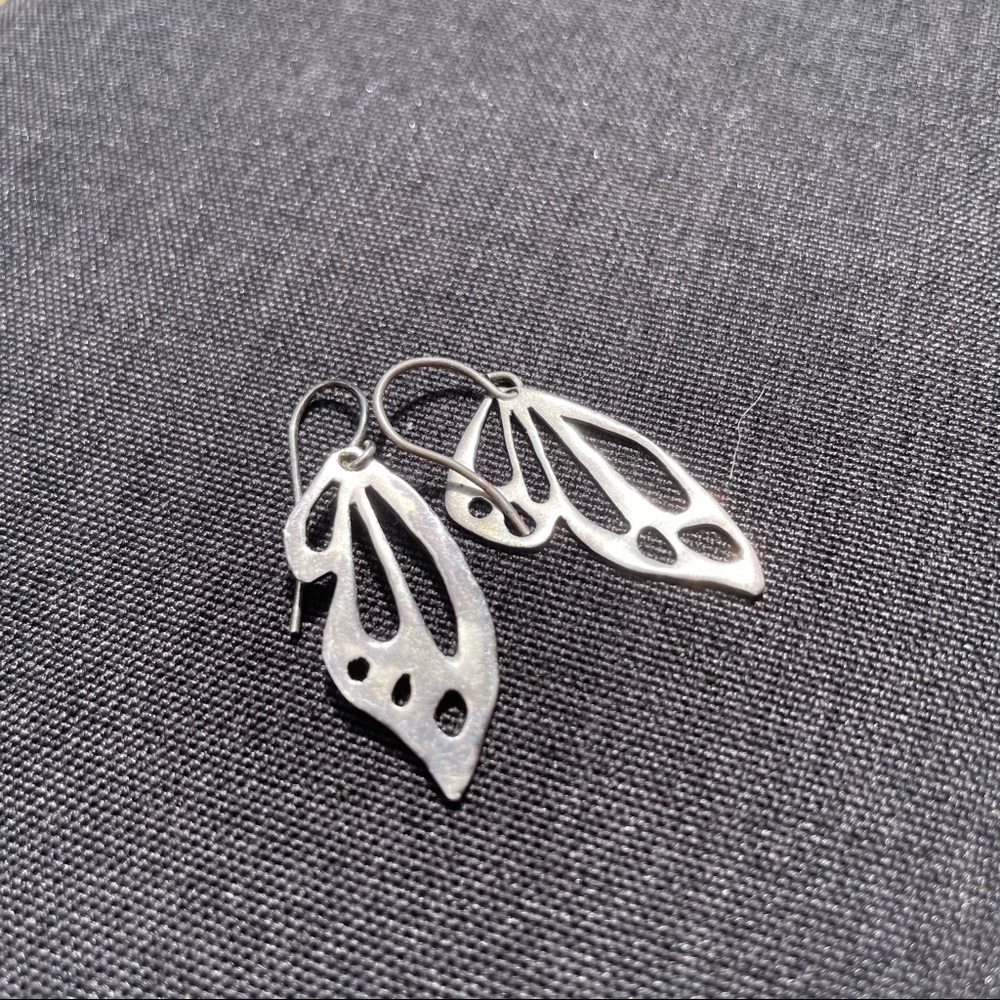 Butterfly wing earrings Handmade on Maui